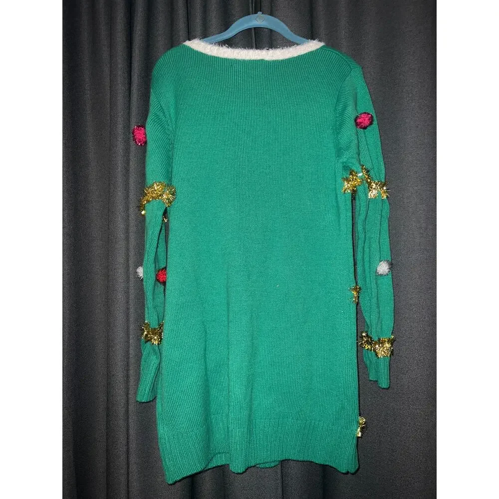 Ugly Christmas Sweater Xmas Size Large Dress - Picture 3 of 3